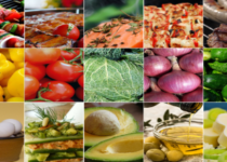 collage of healthy foods