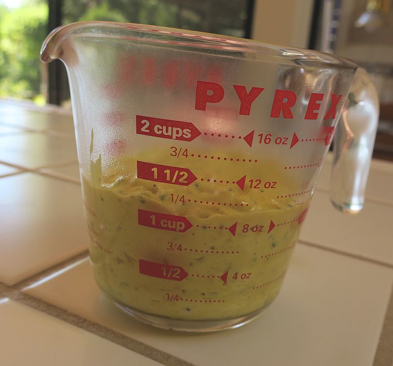 lower carb condensed cream of chicken soup in a measuring cup