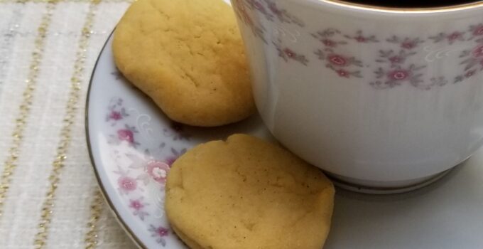 China cup of coffee with 2 Maize Buttons